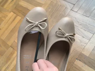 Manoletinas tacón beige