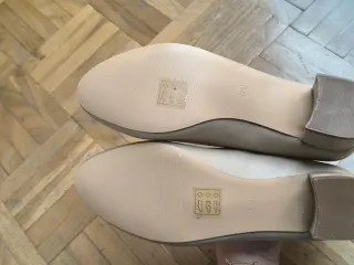 Manoletinas tacón beige