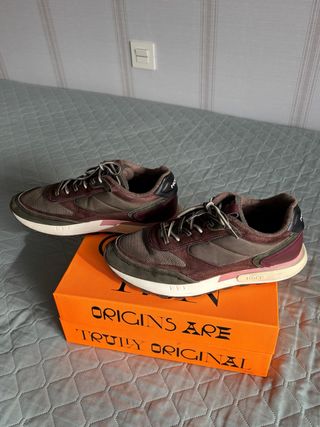 Zapatillas Hoff Hombre Marrón Verde Granate