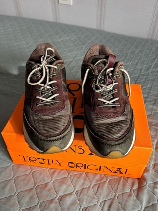 Zapatillas Hoff Hombre Marrón Verde Granate