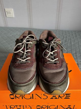 Zapatillas Hoff Hombre Marrón Verde Granate