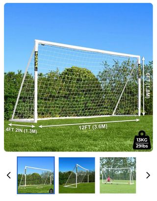 Portería Fútbol PVC Nueva