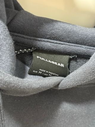 Sudadera Pull&Bear Azul con Logo