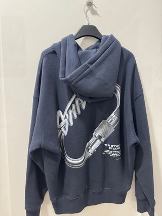 Sudadera Pull&Bear Azul con Logo