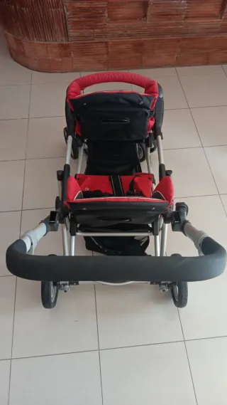 Cochecito gemelar Jane con accesorios