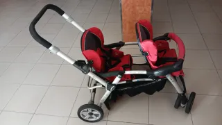Cochecito gemelar Jane con accesorios