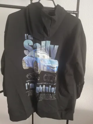 Sudadera Negra Cars Talla M Nueva