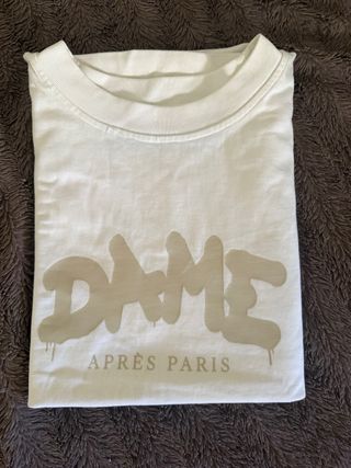 Camiseta Oversize DAME APRÈS PARIS Blanca