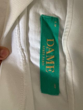 Camiseta Oversize DAME APRÈS PARIS Blanca