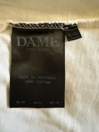 Camiseta Oversize DAME APRÈS PARIS Blanca