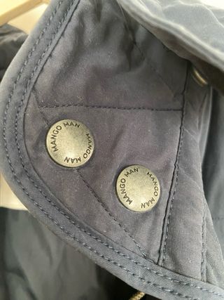 Cazadora Mango Talla M Hombre Azul