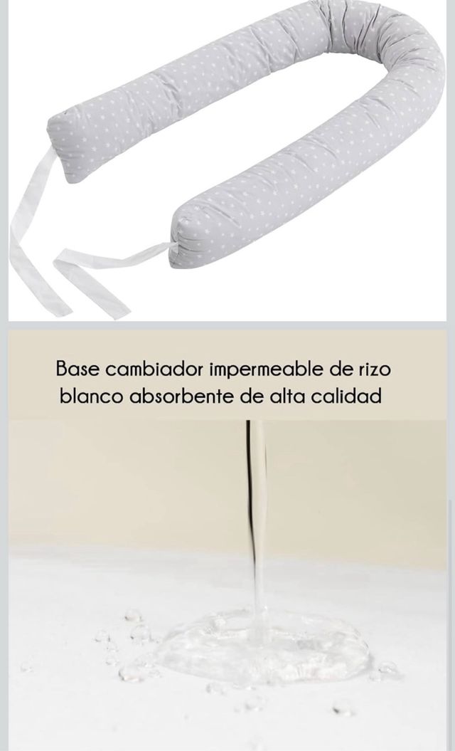 Nido bebé. Cambiador y cojín de lactancia