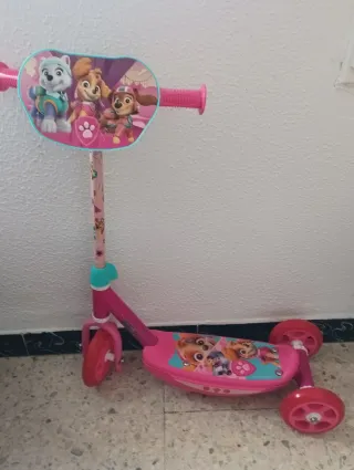 Patinete Patrulla Canina 3 Ruedas Rosa