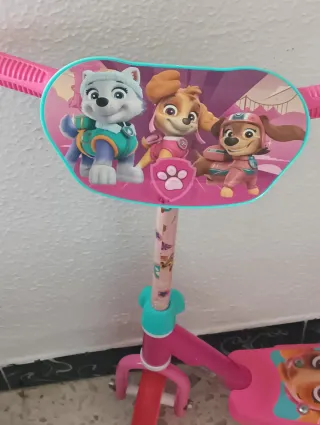 Patinete Patrulla Canina 3 Ruedas Rosa