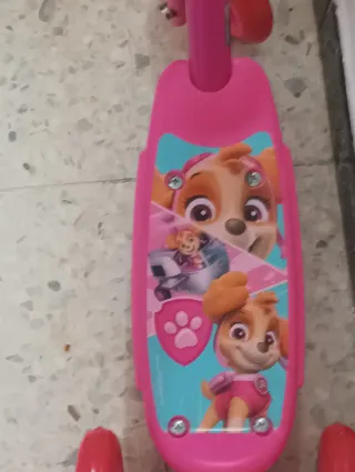 Patinete Patrulla Canina 3 Ruedas Rosa