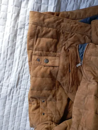 Cazadora Piel Massimo Dutti Marrón