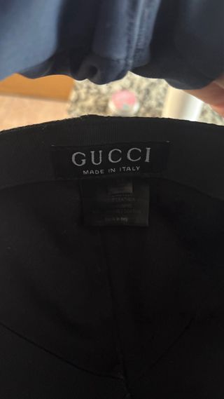 Gorra Gucci Negra Reflectante Azul