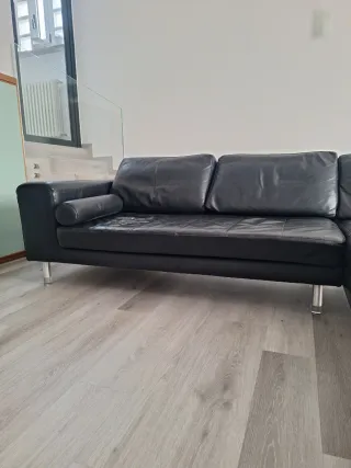 Divano in pelle Divani&Divani nero
