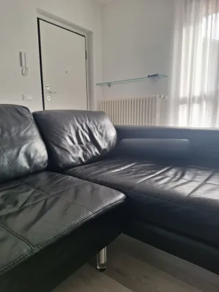 Divano in pelle Divani&Divani nero