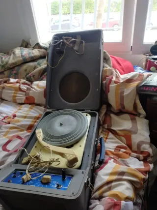 Tocadiscos con discos