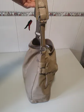 Bolso piel Uterque beige