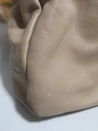 Bolso piel Uterque beige