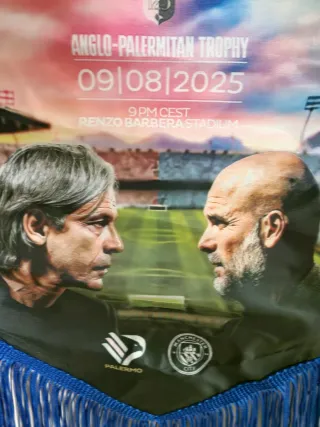 Gagliardetto pennant Palermo Calcio Manchester