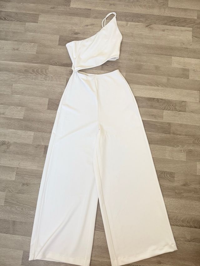 Mono asimétrico blanco Stradivarius