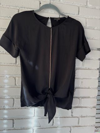 Massimo Dutti Top Negro XS