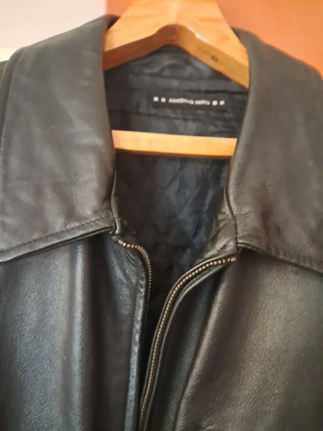 Chaquetón Piel Antonio Miro Negro