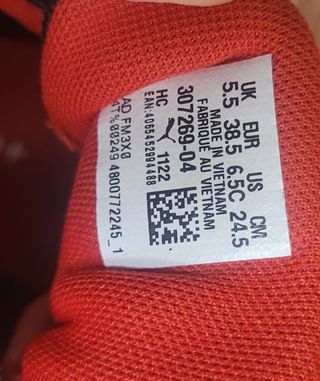 Zapatillas Puma Ferrari Negras Rojo