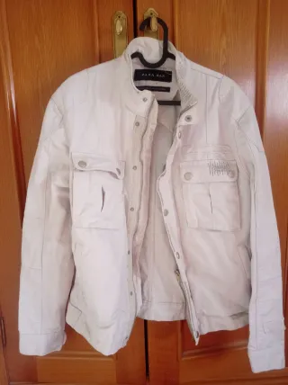 Chaqueta vaquera color crema Talla M