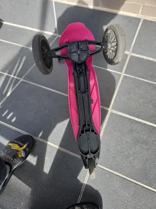 Patinete infantil 3 ruedas Oxelo rosa ajustable