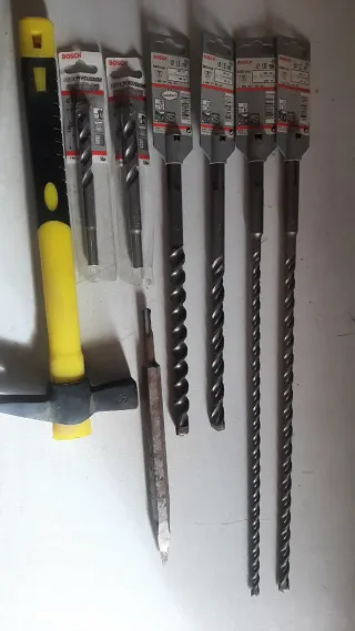 Set Brocas Bosch SDS-TOP + Puntero SDS-PLUS