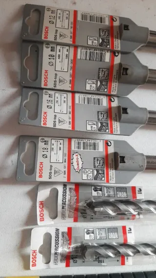 Set Brocas Bosch SDS-TOP + Puntero SDS-PLUS