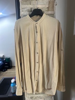 Camicia ALCOTT Lino Blend Beige XL