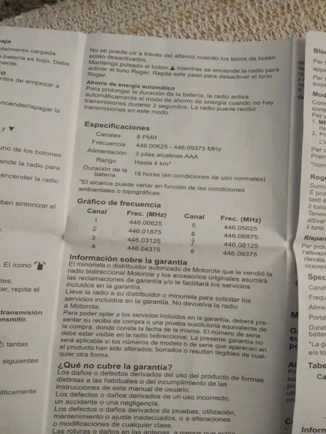 Walkie Talkies Motorola