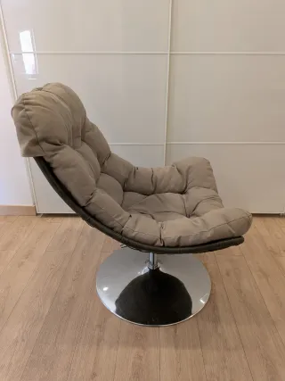 Silla giratoria Maison du Monde beige