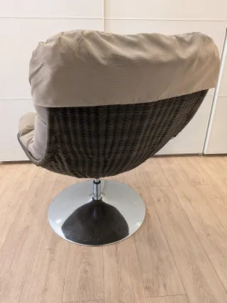 Silla giratoria Maison du Monde beige