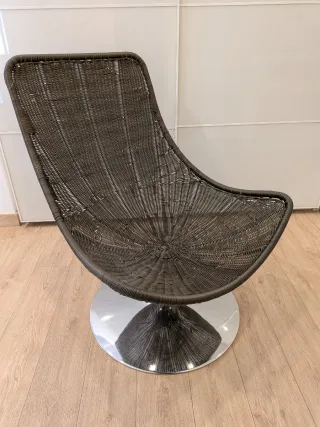 Silla giratoria Maison du Monde beige