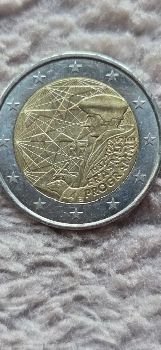 Moneda 2€ Erasmus Programme 1987-2022 Francia