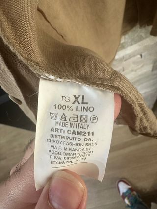 Camicia ChRoy Beige Made in Italy