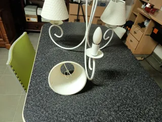 Lámpara de techo tela y metal