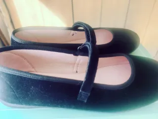 Bailarinas terciopelo negro talla 37