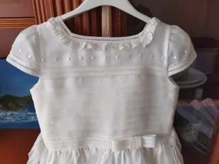 Vestido de Comunión Blanco Niña creaciones Charo