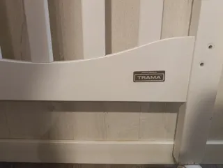 Cuna madera blanca con colchón