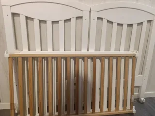 Cuna madera blanca con colchón