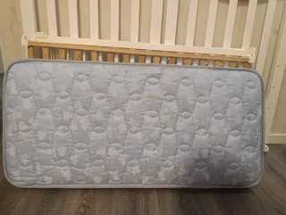 Cuna madera blanca con colchón