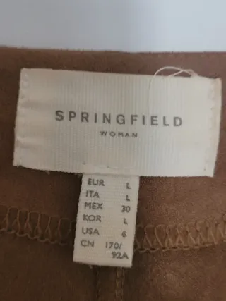 Chaqueta larga antelina flecos talla L