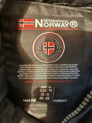 Giubbotto Geographical Norway Nero XL